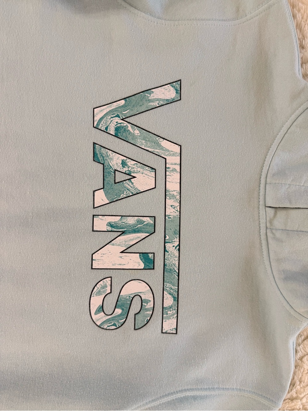 Vans Kids Pastel Blue Pullover Hoodie - Picture 2 of 7